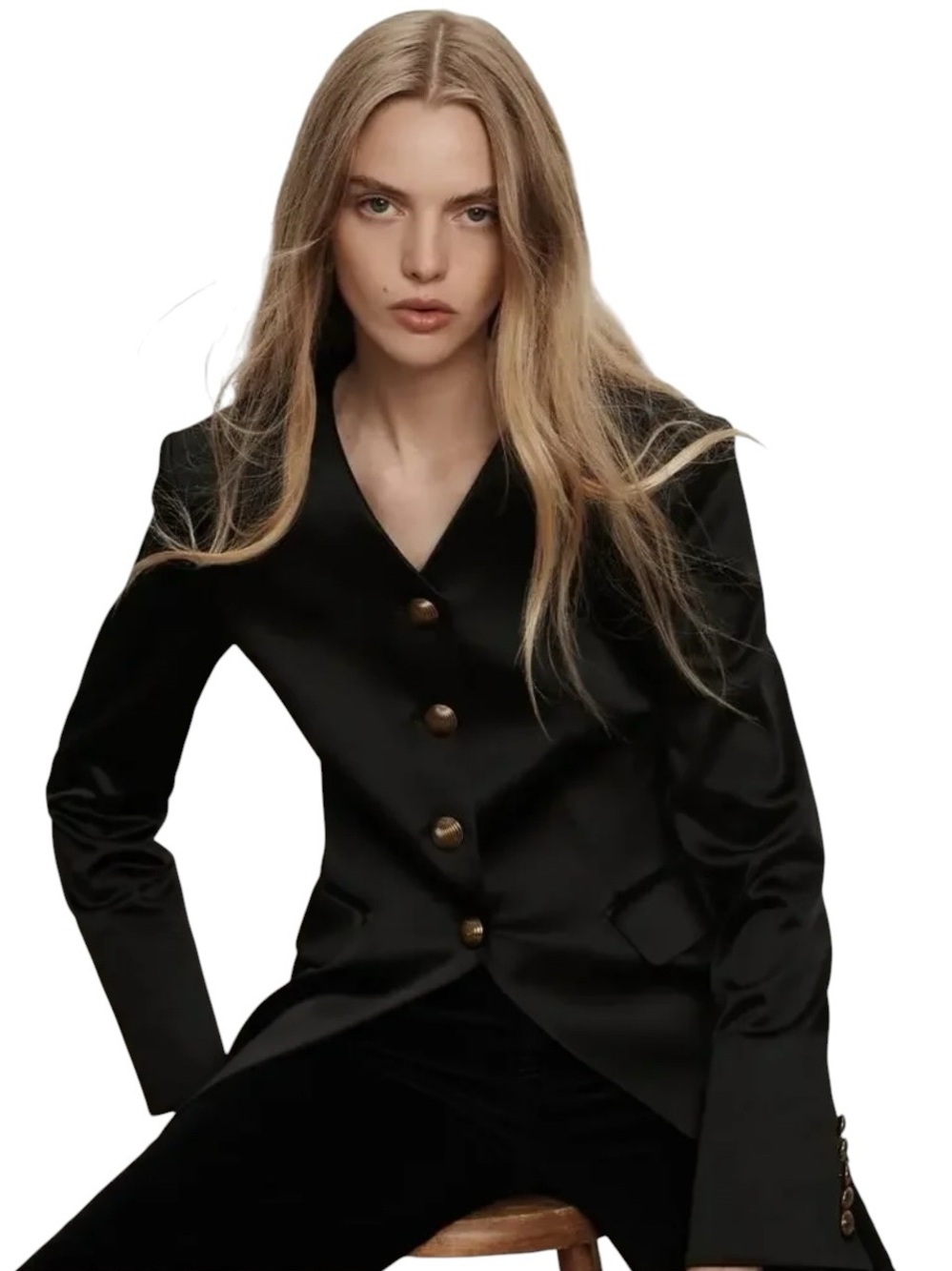 VERONICA BEARD Cynthia Tailored Satin Jacket Blazer USA Italian New